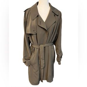LUBA sz L Olive Green Trenchcoat